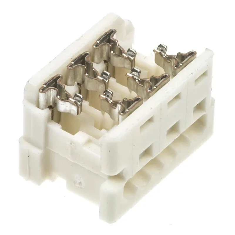 Molex 6-Way IDC Connector Female for Cable, 2 Row, 250V AC, 1.2A Current, Right Angle, Unshrouded 90327-0357