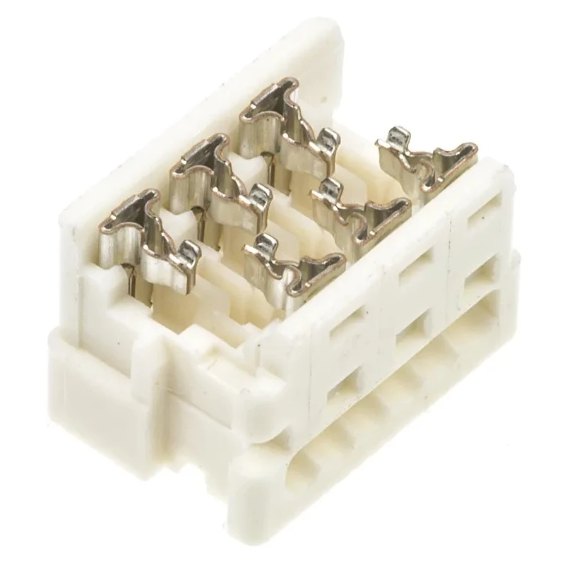 Molex 6-Way IDC Connector Female for Cable, 2 Row, 250V AC, 1.2A Current, Right Angle, Unshrouded 90327-0357