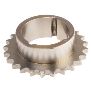 RS PRO 25 Tooth Steel Taper Bush Sprocket 12 B-1, Pitch Diameter 152mm, Sprocket Width 45mm 183-120