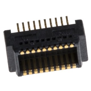 Molex SlimStack Series Straight Surface PCB Header 20 Contacts 0.5 mm Pitch 2 Row Shrouded 53916-0208