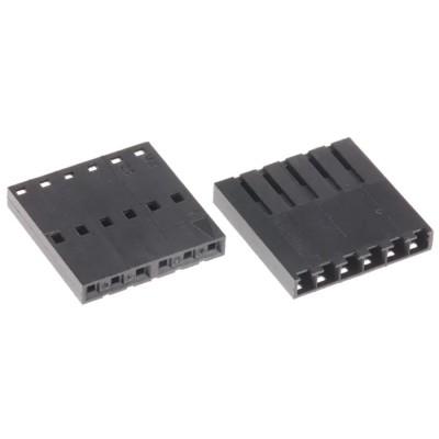 Molex SL Female Connector Housing 2.54 mm Pitch 6 Way 1 Row Straight 50-57-9006