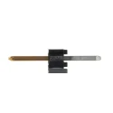 Molex Pin Header C-Grid III Series, Gold-Plated Brass Contacts, Polyester Body, 1 Contact, 2.54 mm Pitch, 1 Row 90120-0761