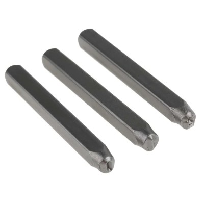RS PRO 4 mm 9 Piece Engraving Punch Set for Permanent Identification Marking 251-700