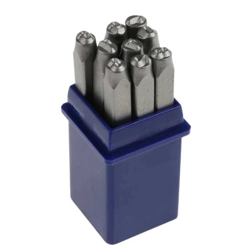 RS PRO 4 mm 9 Piece Engraving Punch Set for Permanent Identification Marking 251-700