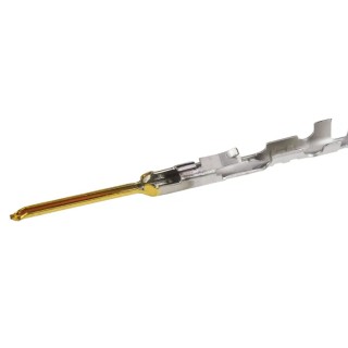Molex 70021 Series Male Crimp Terminal, 30 AWG Min Crimp, 24 AWG Max, Gold Plated Phosphor Bronze Contact, 3A 16-02-0078