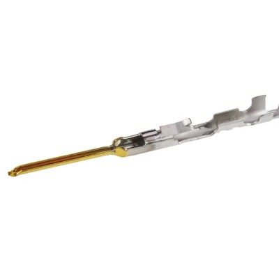 Molex 70021 Series Male Crimp Terminal, 30 AWG Min Crimp, 24 AWG Max, Gold Plated Phosphor Bronze Contact, 3A 16-02-0078