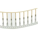 Molex 70021 Series Male Crimp Terminal, 24 AWG Min, 22 AWG Max Wire Size, Gold Plated Phosphor Bronze Contacts 16-02-0081