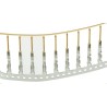 Molex 70021 Series Male Crimp Terminal, 24 AWG Min, 22 AWG Max Wire Size, Gold Plated Phosphor Bronze Contacts 16-02-0081
