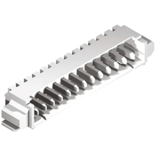 Molex PicoBlade Series Right Angle Surface PCB Header, 13 Contacts, 1.25 mm Pitch, 1 Row, Shrouded 53261-1371
