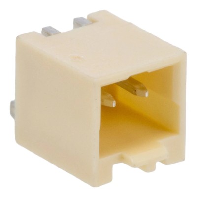 Molex Pico-SPOX Series Right Angle Surface PCB Header, 2 Contacts, 1.5 mm Pitch, 1 Row, Shrouded 87438-0243