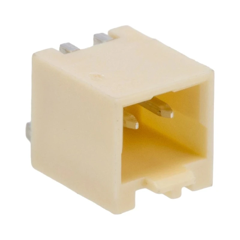 Molex Pico-SPOX Series Right Angle Surface PCB Header, 2 Contacts, 1.5 mm Pitch, 1 Row, Shrouded 87438-0243