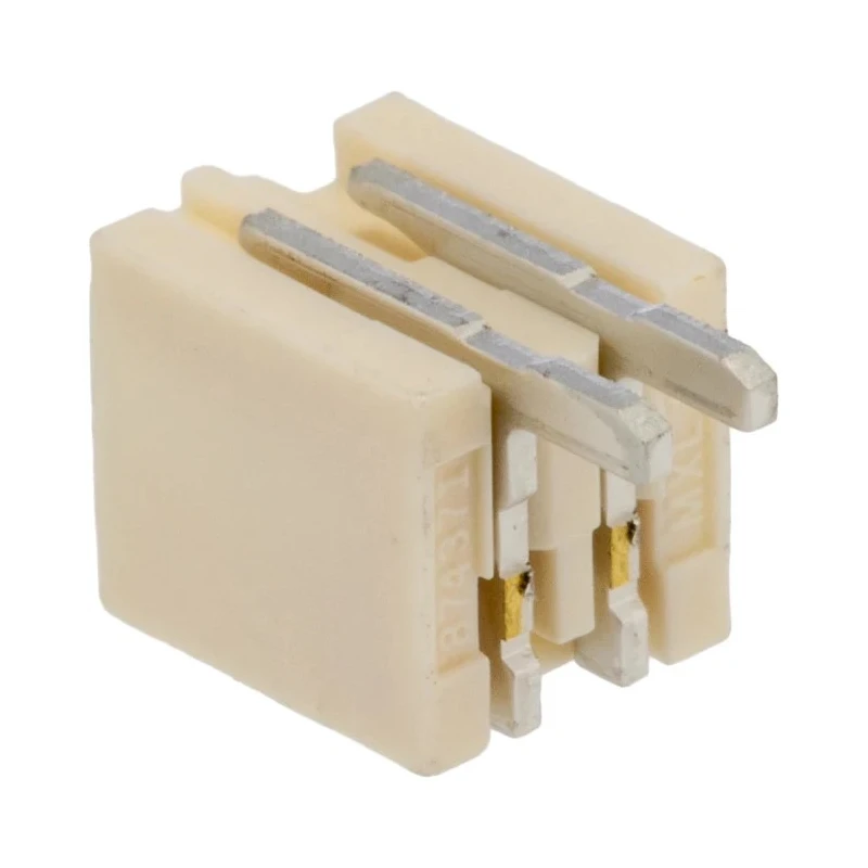 Molex Pico-SPOX Series Right Angle Surface PCB Header, 2 Contacts, 1.5 mm Pitch, 1 Row, Shrouded 87438-0243