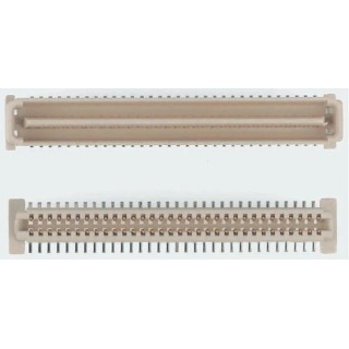 Molex PMC Mezzanine Series Straight Surface PCB Header, 64 Contacts, 1 mm Pitch, 2 Row, Shrouded 71436-2464