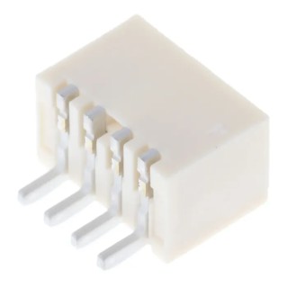 Molex Pico-SPOX Series Right Angle Surface PCB Header 4 Contact, 1.5 mm Pitch, 1 Row, Shrouded 87438-0443