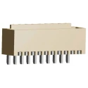Molex Pico-SPOX Series Right Angle Surface PCB Header, 10 Contact(s), 1.5 mm Pitch, 1 Row, Shrouded 87438-1043