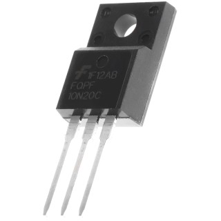 onsemi QFET N-Channel MOSFET Enhancement Mode 9.5 A, 200 V, 3-Pin TO-220F Package FQPF10N20C