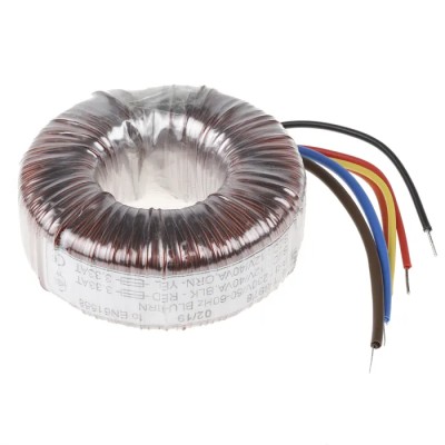 RS PRO 230 V ac 2 x 12 V ac Toroidal Transformer 2 Output 80 VA 671-8978