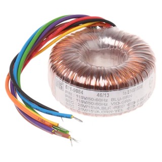 RS PRO Toroidal Transformer 115 V AC, 230 V AC Primary, 2 x 25 V AC Secondary, 2 Output, 30 VA 671-9084