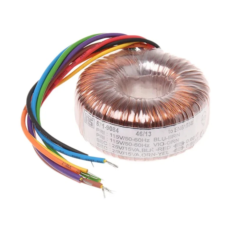 RS PRO Toroidal Transformer 115 V AC, 230 V AC Primary, 2 x 25 V AC Secondary, 2 Output, 30 VA 671-9084