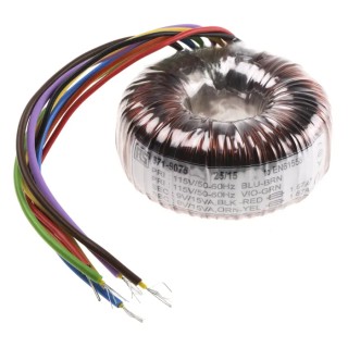 RS PRO Toroidal Transformer 115 V ac, 230 V ac Primary, 2 x 9 V ac Secondary, 2 Output, 30 VA, Non-Short-Circuit 671-9075