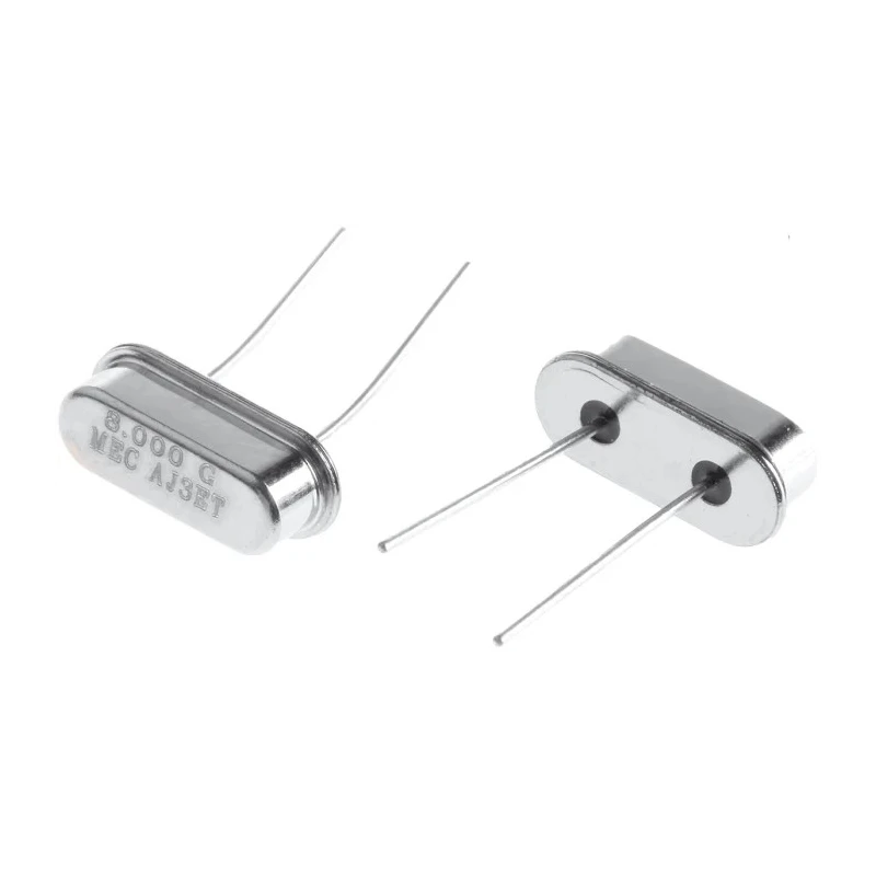 MERCURY 8 MHz Crystal ±30 ppm HC-49-US Through Hole 2-Pin 10.7mm x 4.3mm x 3.5mm HUS-8.000-18-30/50/4085