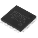 Microchip 100-Pin TQFP Ethernet Controller 3.3 V 100 Mbps Host Bus Full Duplex/Half Duplex LAN9218-MT