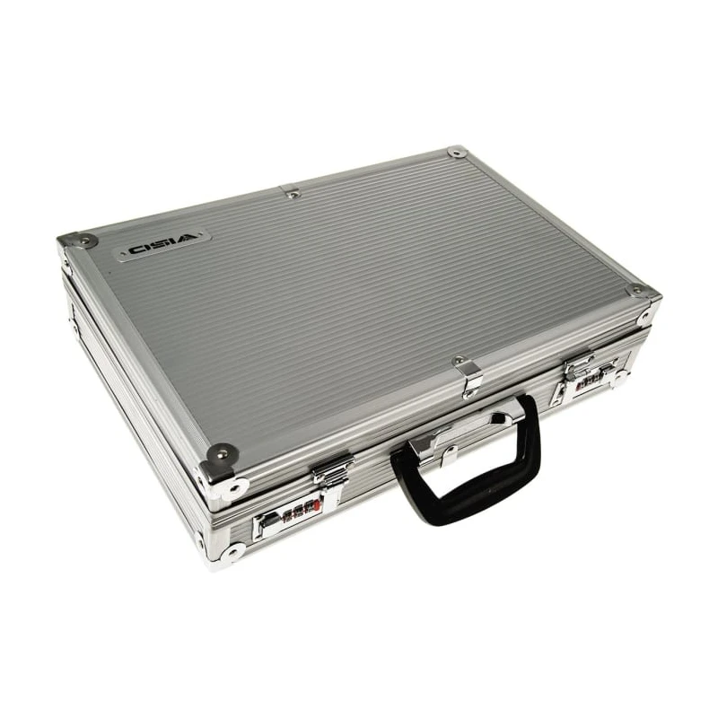 Viso Storage Metal Transit Case Aluminium, Silver, Lockable, Foam Padded Interior STC 911P