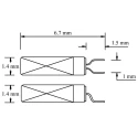 Micro Crystal 32.768 kHz Crystal Standard Frequency 32.768kHz Load Capacitance 12.5pF Surface Mount 2-Pin MS3V-T1R