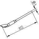 Ersa Desoldering Gun Tip, Straight Knife 4mm Tip Series 452 for i-CON2 C and Chip Tool 