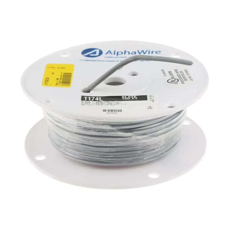 Alpha Wire Alpha Essentials LSZH Communication & Control Series Data Cable 2 Pairs 4 Cores 0.35 mm² 30 m Grey 1174L SL005