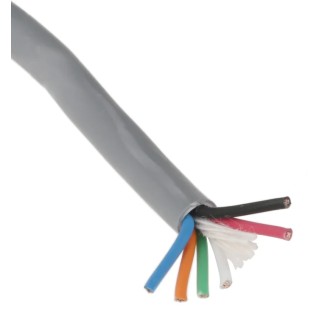 Alpha Wire Alpha Essentials LSZH Communication & Control Series Data Cable 6 Cores 0.35 mm² 30 m Grey Sheath Low 1176L SL005