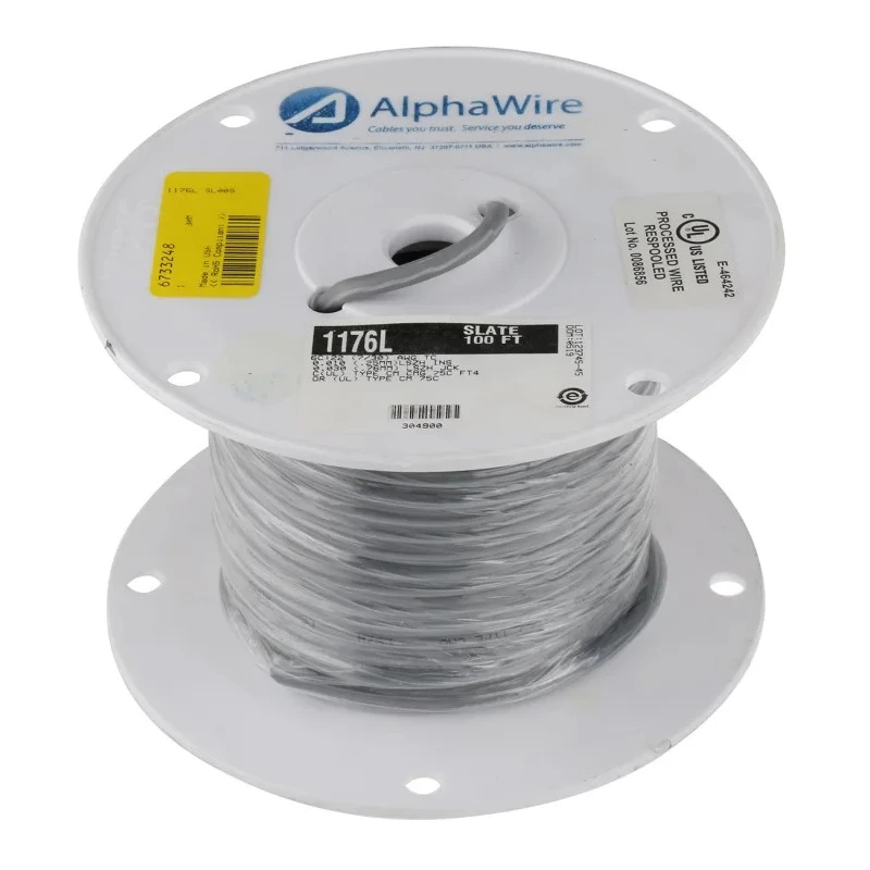 Alpha Wire Alpha Essentials LSZH Communication & Control Series Data Cable 6 Cores 0.35 mm² 30 m Grey Sheath Low 1176L SL005