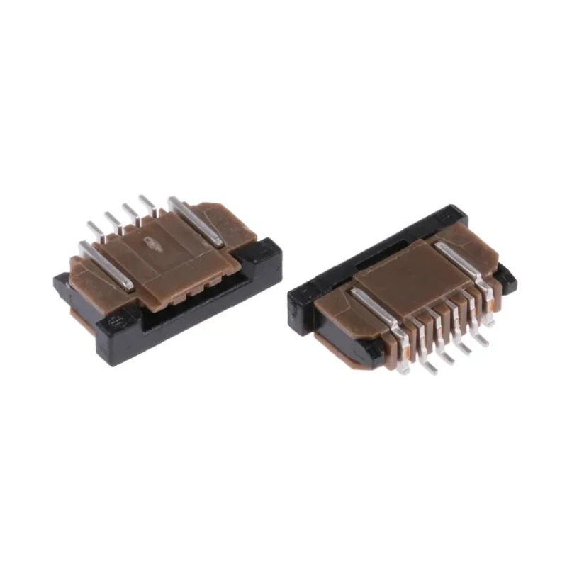 Amphenol Communications Solutions 1 mm Pitch 4 Way Right Angle Female FPC Connector ZIF Bottom Contact SFW4R-1STE9LF