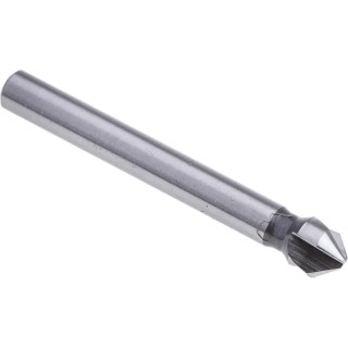 RS PRO High Speed Steel Drill Bit, 6.3 mm Head Diameter, 3 Flutes, 90 Degrees Countersink Angle, 45 mm Length 673-8691