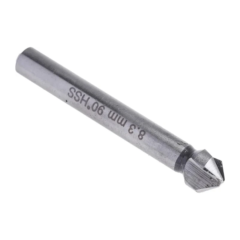 RS PRO High Speed Steel Countersink Drill Bit, 8.3 mm Head Diameter, 3 Flutes, 90° Angle, 50 mm Length 673-8701