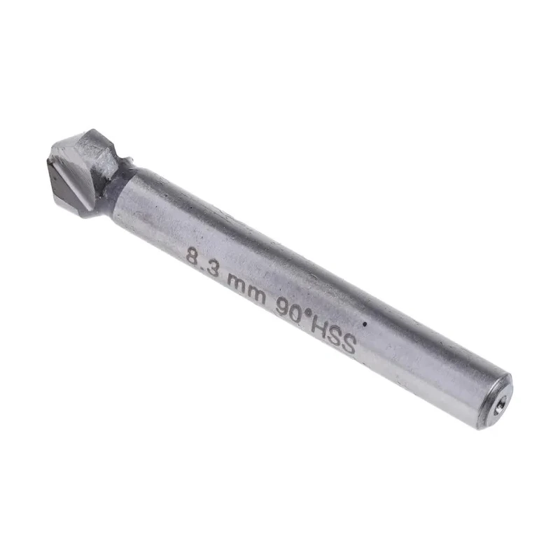 RS PRO High Speed Steel Countersink Drill Bit, 8.3 mm Head Diameter, 3 Flutes, 90° Angle, 50 mm Length 673-8701