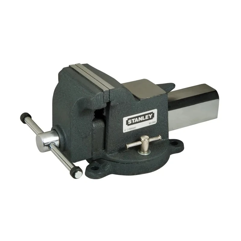 Stanley Heavy Duty Bench Vice with 85 mm Jaw Depth and 100 mm Jaw Opening, Bolt Mount, 13 kg 1-83-066