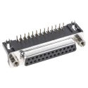 ASSMANN WSW D-Sub Connector 25 Contacts Right Angle 2.77 mm Pitch Through Hole Female A-DF 25 A/KG-T2