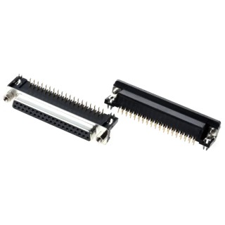 ASSMANN WSW D-Sub Connector 37 Contacts Right Angle Through Hole 250V 3A Polybutylene Terephthalate Housing A-DF 37 A/KG-T2