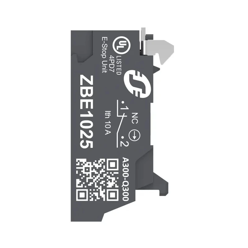 Schneider Electric Harmony XB Series Contact Block 600V 1 NC Spring Terminal ZBE1025