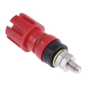 RS PRO 4 mm Red Insulated Terminal Post, 30A Current, 2BA Thread, Polypropylene Fibreglass Reinforced Nylon 677-8746