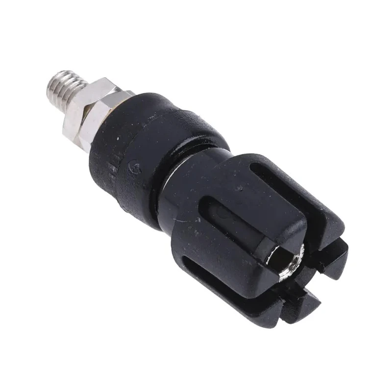 RS PRO 4 mm Black Terminal Post, 2BA Thread, 30A Electrical Connector 677-8740