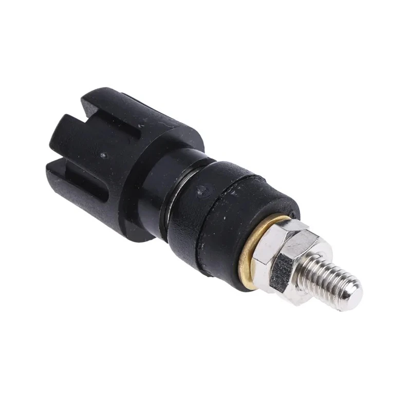 RS PRO 4 mm Black Terminal Post, 2BA Thread, 30A Electrical Connector 677-8740