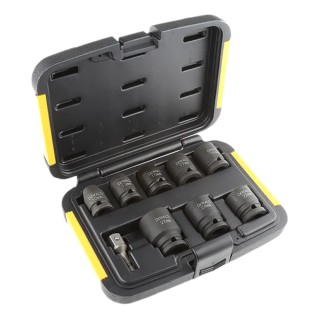 DeWALT Professional 9-Piece 1/2 in 6 Point Alloy Steel Blackened Impact Socket Set DT7507R-GB