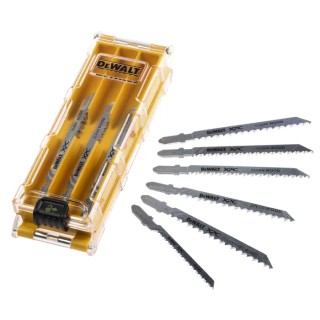 DeWALT Wood Cutting Jigsaw Blade Set 70 mm Steel, 14 Pieces DT2298-QZ