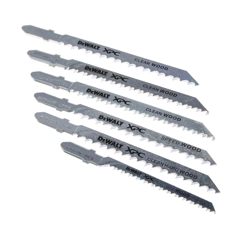 DeWALT Wood Cutting Jigsaw Blade Set 70 mm Steel, 14 Pieces DT2298-QZ