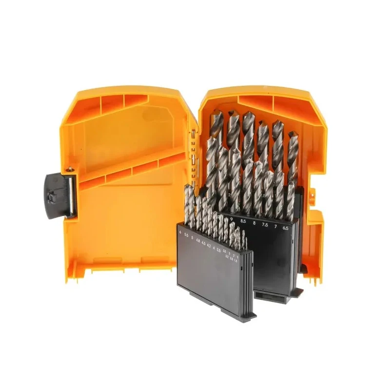 DeWALT 29-Piece HSS-G Metal Twist Drill Bit Set, 1 mm to 13 mm Diameter DT5929R-GB