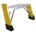 RS PRO Fibreglass Step Ladder 8 Rungs, 2.1m Platform Height, Aluminium Rungs, Fibreglass Stiles, Load Capacity 150kg 553-826