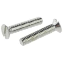 RS PRO Slot Countersunk Steel Machine Screw M5 25mm Passivated Zinc Plated 553-942