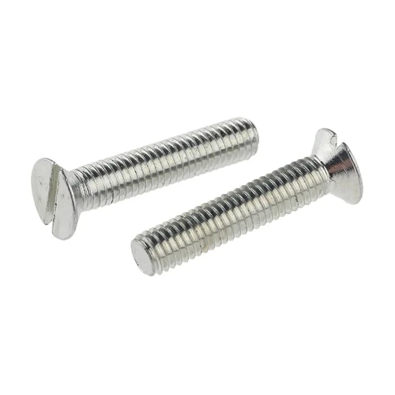 RS PRO Slot Countersunk Steel Machine Screw M5 25mm Passivated Zinc Plated 553-942